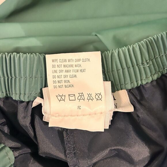 Columbia Men's LARGE Rain Pants Forest Green PVC Fishing Hiking Outdoor Water - Picture 8 of 10